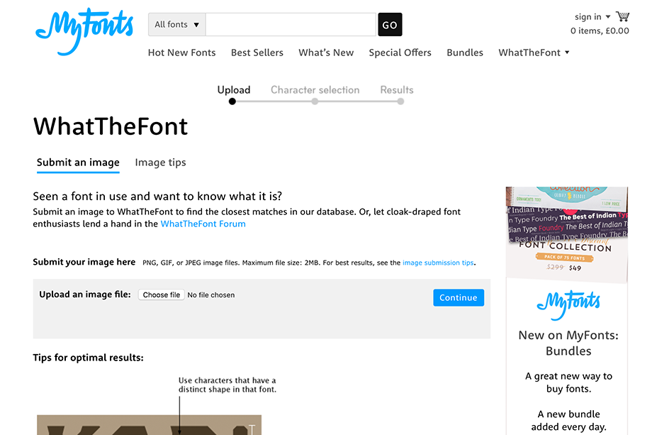 Whatthefont