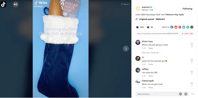Walmart TikTok Live Stream