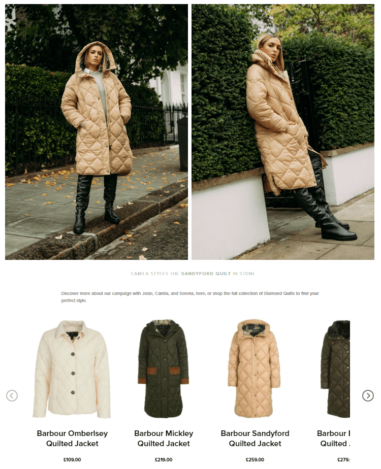 Barbour blog example