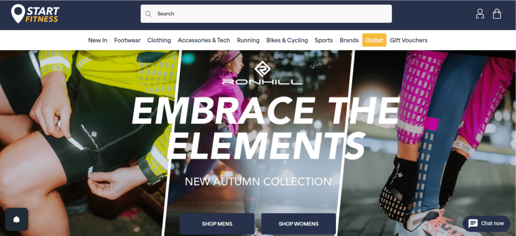 Start Fitness Shopify store