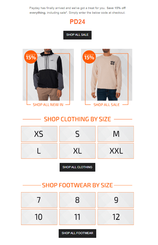 Standout Email Design Example