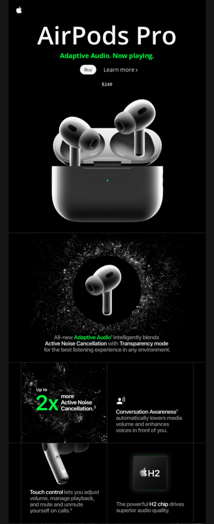 Apple Email Marketing Example