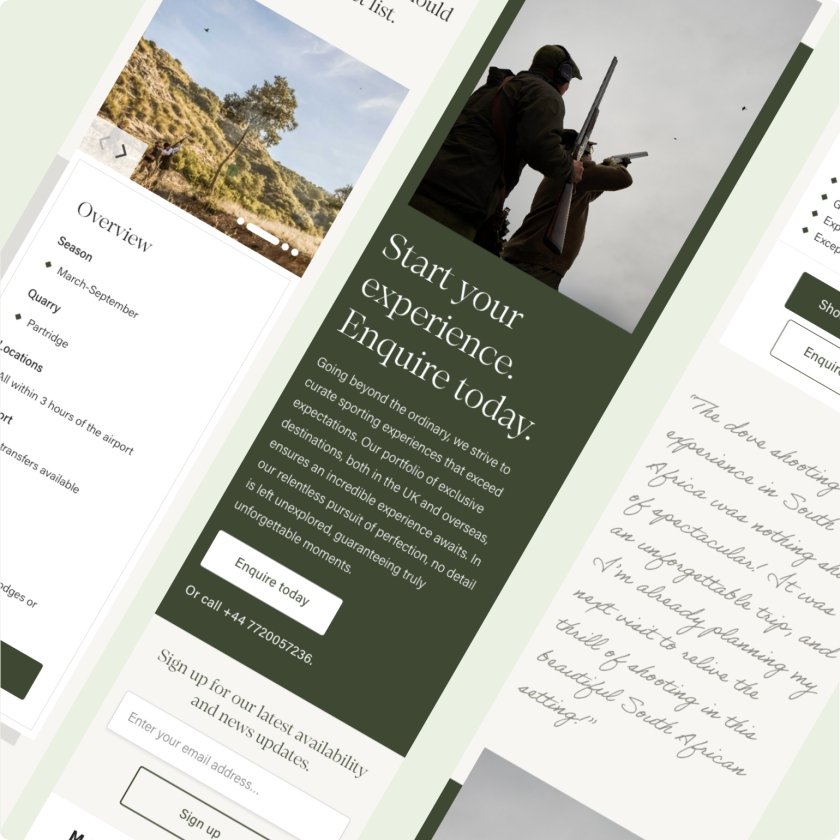 Morton Sporting website on mobile