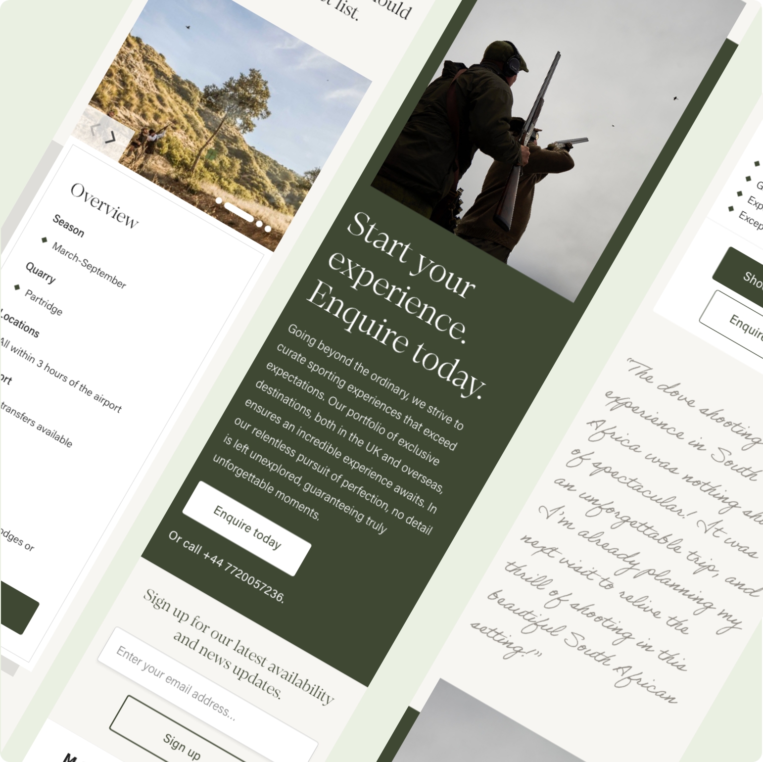 Morton Sporting website on mobile