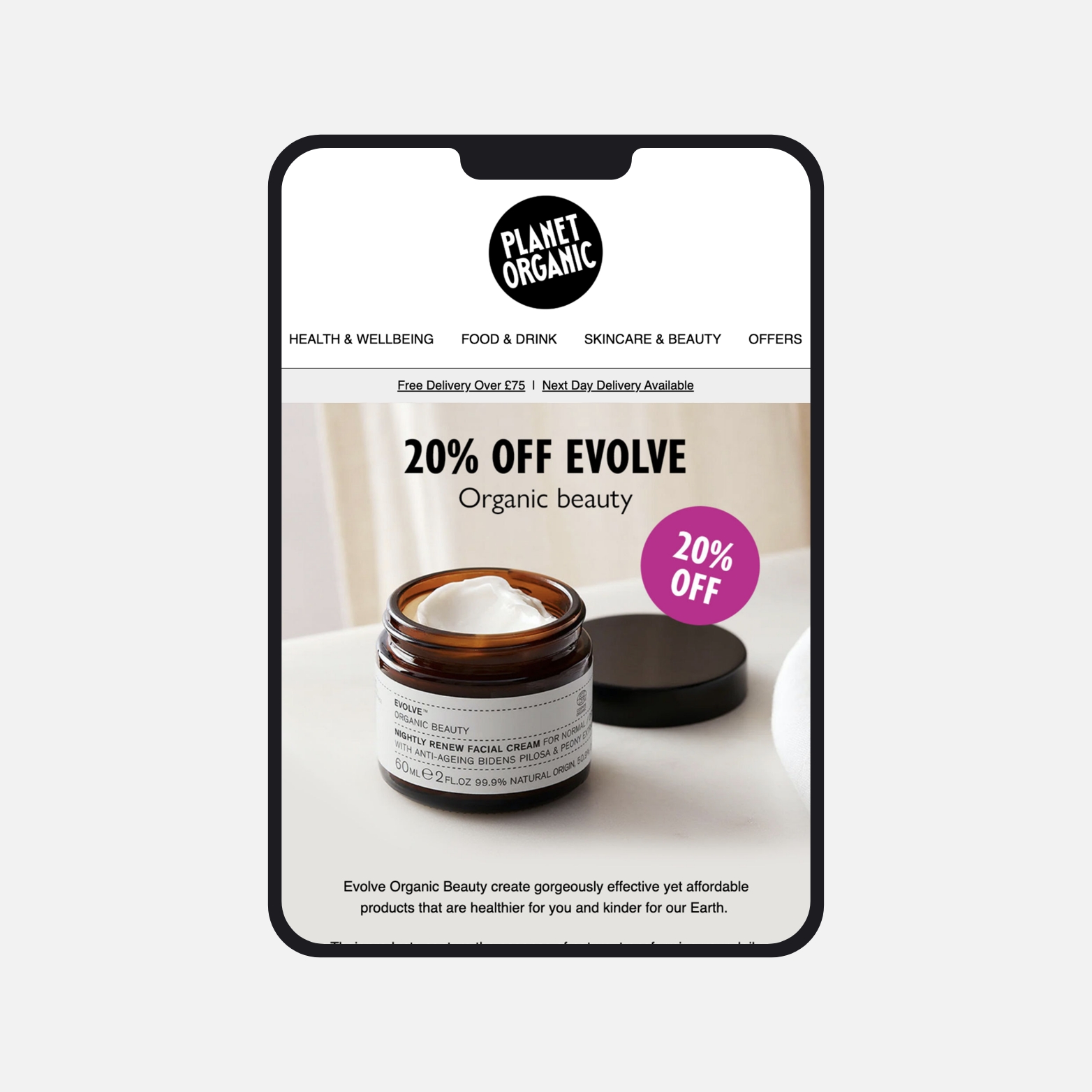 Planet Organic Website
