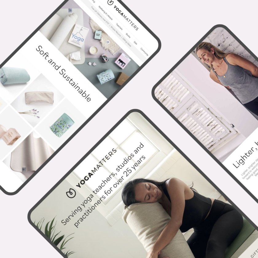 Yogamatters email designs