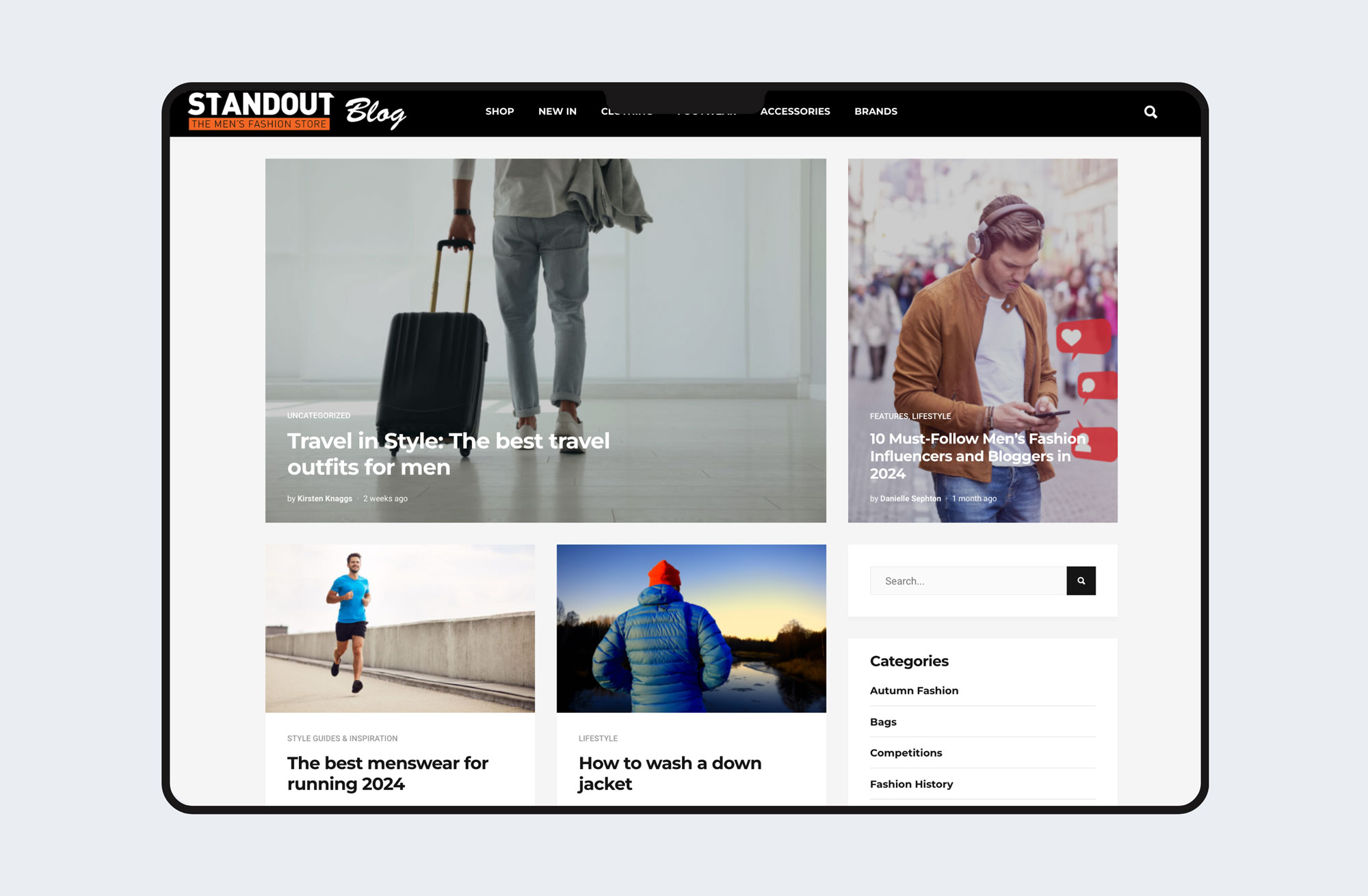 Standout website content