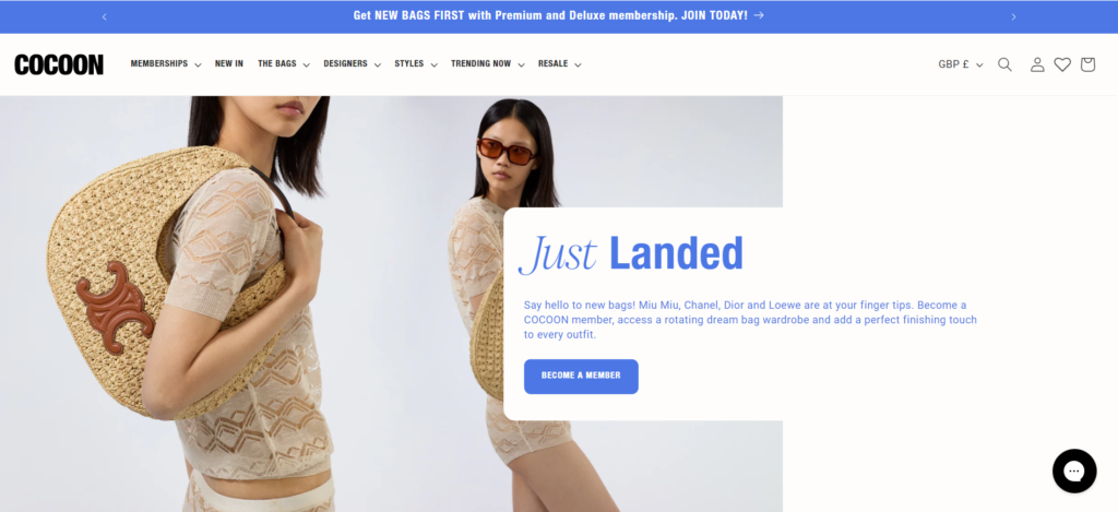 Cocoon homepage