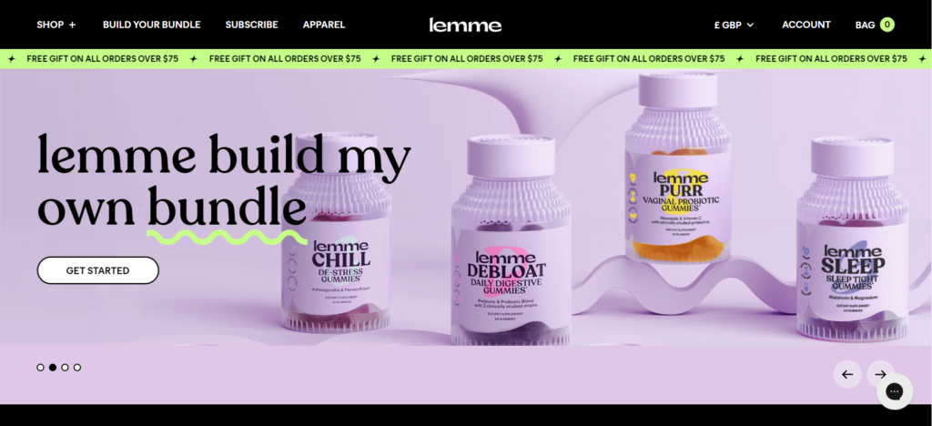 Lemme Shopify site