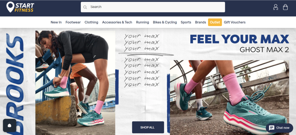 Start Fitness Shopify site