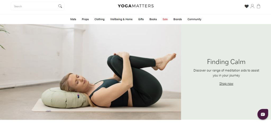 Yogamatters Shopify site