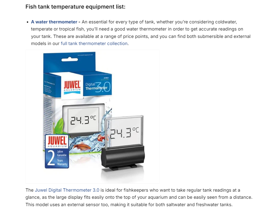 Example of integrating products into a blog post