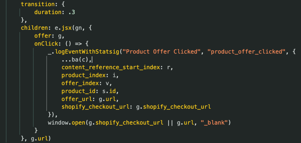 Shopify code snippet